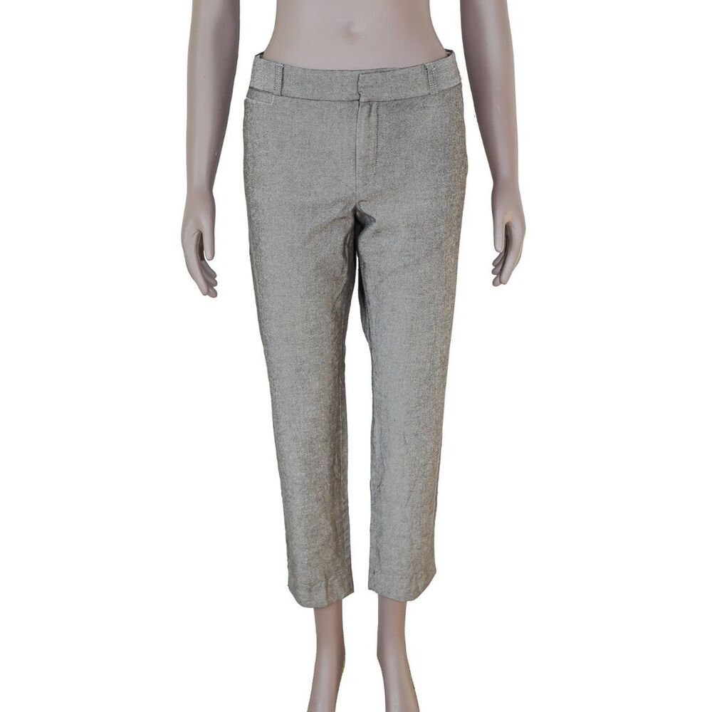 Banana Republic Sloan Pants Mid Rise Gray‎ Trousers Casual Workwear Office 10